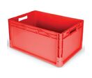 Bac norme Europe - Bac alimentaire rouge 60L - 600x400x320mm - Gerbable et résistant