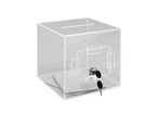 Urne transparente plexiglass 20 x 20 x 20 cm + serrure