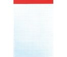 Bloc-bureau sans couverture 14,8x21cm petits carreaux 100 feuilles 60g