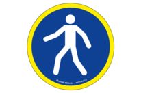 Panneau Passage obligatoire - haute visibilité - Ø 300mm - 4090009