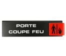 Plaquette de porte Porte coupe-feu - Europe design 175x45mm - 4260822