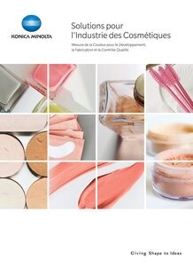 Solutions de mesure Couleur & Apparence pour les Cosmétiques