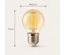 Ampoule LED à Filament E27 G45 4W - Blanc Chaud (2300K - 3500K)