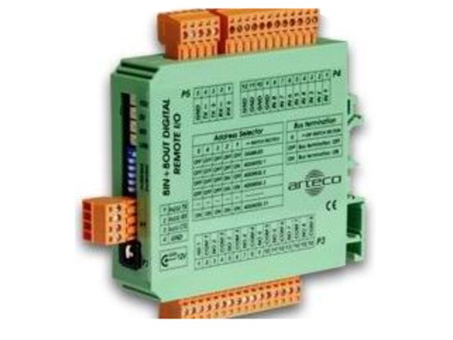 Module E/S déportées via bus série, ASCII : 8 Entrées TOR / 8 Sorties TOR. RD, 24VDC