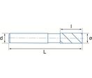 Fraise 4 dents carbure - queue cylindrique revêtue denture ébauche HR