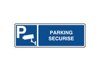 Panneau d'indication horizontal parking sécurisé