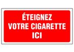 Panneau Eteignez votre cigarette ici - Rigide 960x480mm - 4000299