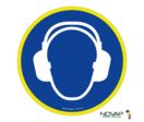 Panneau Port du casque anti-bruit obligatoire - haute visibilité - Novap