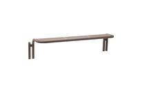 Banquette publique avec une structure totalement en acier | Gamme Conviviale 