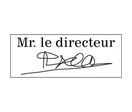 cadre logo ou signature pour tampon bois