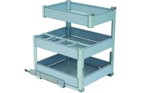 Panier à coulisses Bouteilles + 3 niveaux de rangement