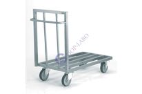Chariot plateforme inox de manutention claires voies