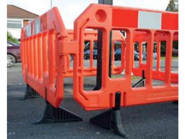 Barrière de chantier en polyéthylène