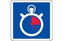Panneau de signalisation arrêt minute