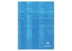 Cahier spirale Clairefontaine  24x32 cm grands carreaux  180 pages 90g