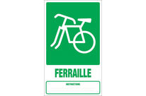 Panneau Dechets ferraille - Rigide 330x200mm - 4000718