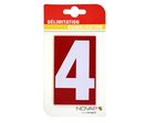 N°4 - 100x60mm Rouge/Blanc - 4348346