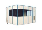 Bureau Predefini 2 Cotes 2x2 H. 2.53 M B Leu