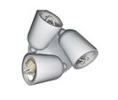 Spot LED en saillie Triple Orientable pour ampoule GU10 - Blanc