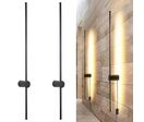Applique Murale Design Tube Intérieur LED 16W Noir - Blanc Neutre 4000K - 5500K