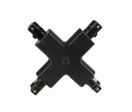Coude en X pour rail tripahsé noir