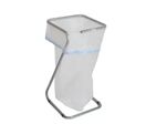 Support de sac poubelle tube zingué 110 litres