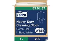 Tork - Chiffon Non-Tissé Blanc Uni-Box - Bobine 280 formats - 38 cm - Usage Alimentaire, Éco-responsable