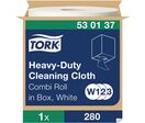 Tork - Chiffon Non-Tissé Blanc Uni-Box - Bobine 280 formats - 38 cm - Usage Alimentaire, Éco-responsable