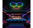 Kit 3 LED Hexagonal RGB 27W 110lm/w