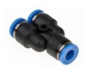 Raccord pneumatique enfichable 6 mm en polyoxyméthylène | RS PRO
