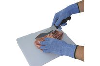 Gants anti-coupure détectables bleus pour milieu alimentaire