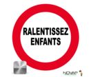 Panneau Aluminium Ralentissez enfants - Novap