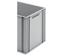 Bac plastique  gerbable euro-norme | Ronny 420 DG gris