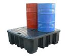 Bac de rétention PE DRUM 450/4 - Pour huiles, fioul, gasoil - CEMO
