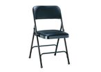 Chaise pliante vinyle et métal