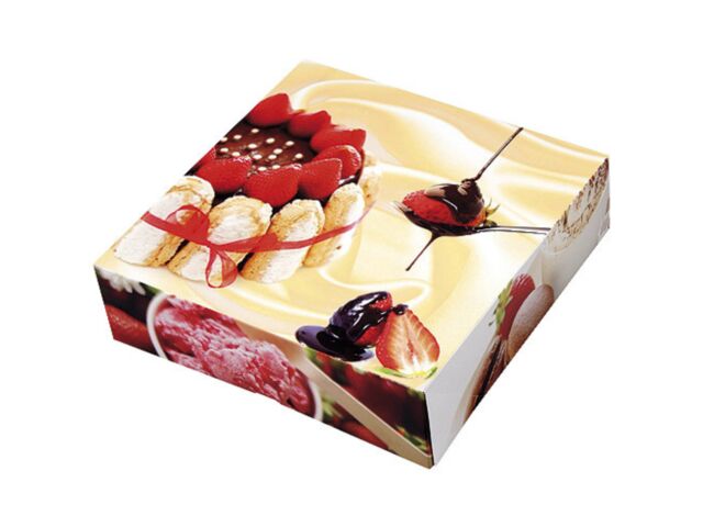 Boite pâtissière charlotte en carton 28x8 cm x 50 Firplast