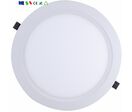 Pack de  5 - Downlight Dalle LED 24W Extra Plate Ronde BLANC - Blanc Froid 6000K - 8000K