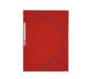 Chemise 3 rabats à élastique carte lustrée rigide, 5/10ème, 340g Rouge