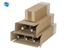 Caisse carton renforcée pour bouteilles de vin