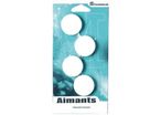 Plots magnetiques-aimants Business Ø32 mm blister de 4 blanc