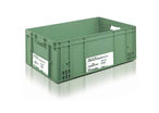 Bac plastique gerbable norme Europe Allibert - 13.2 litres – Vert