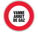 Panneau Vanne d'arret de gaz - Rigide Ø180mm - 4042190