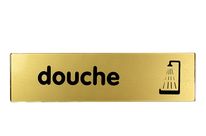 Plaquette Douche - Plexiglas or 170x45mm - 4490380