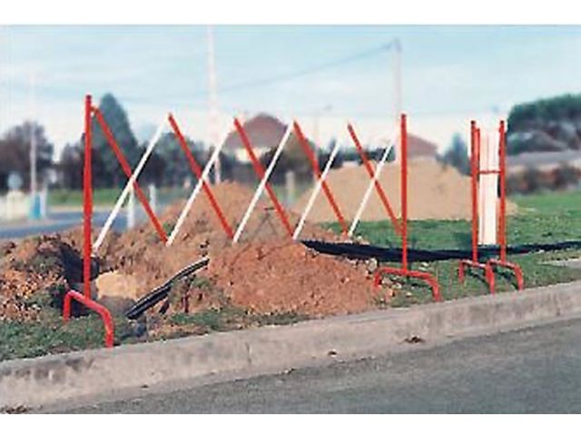 Barrière de chantier extensible 3 m