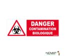 Panneau Danger contamination biologique - 450x150mm - 4064451