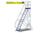 Escabeaux industriels roulants de 5 à 12 marches  | SBESRB12D1N