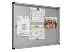 Ulmann - Vitrine Murale Extérieure Basic Gris 95x110cm - 15 Feuilles Magnétique - Éco-responsable