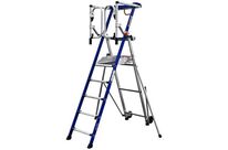 Duarib - Plateforme roulante F5 Ultim 5 marches - Aluminium - Hauteur travail 3.2m - Charge 150kg - NF