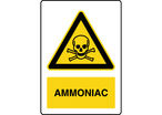Panneau de danger vertical ammoniac 