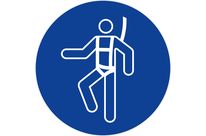 Panneau Port d&amp;#039;un harnais de sécurité obligatoire - Rigide Ø300mm - 4062440